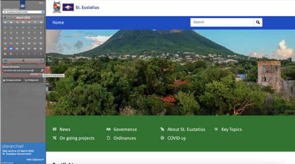 25 March 2025 and search bar circled in red.